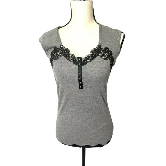 VDP GRAY SHIRT Size 8 For Women Made In Italy - Picture 1 of 6